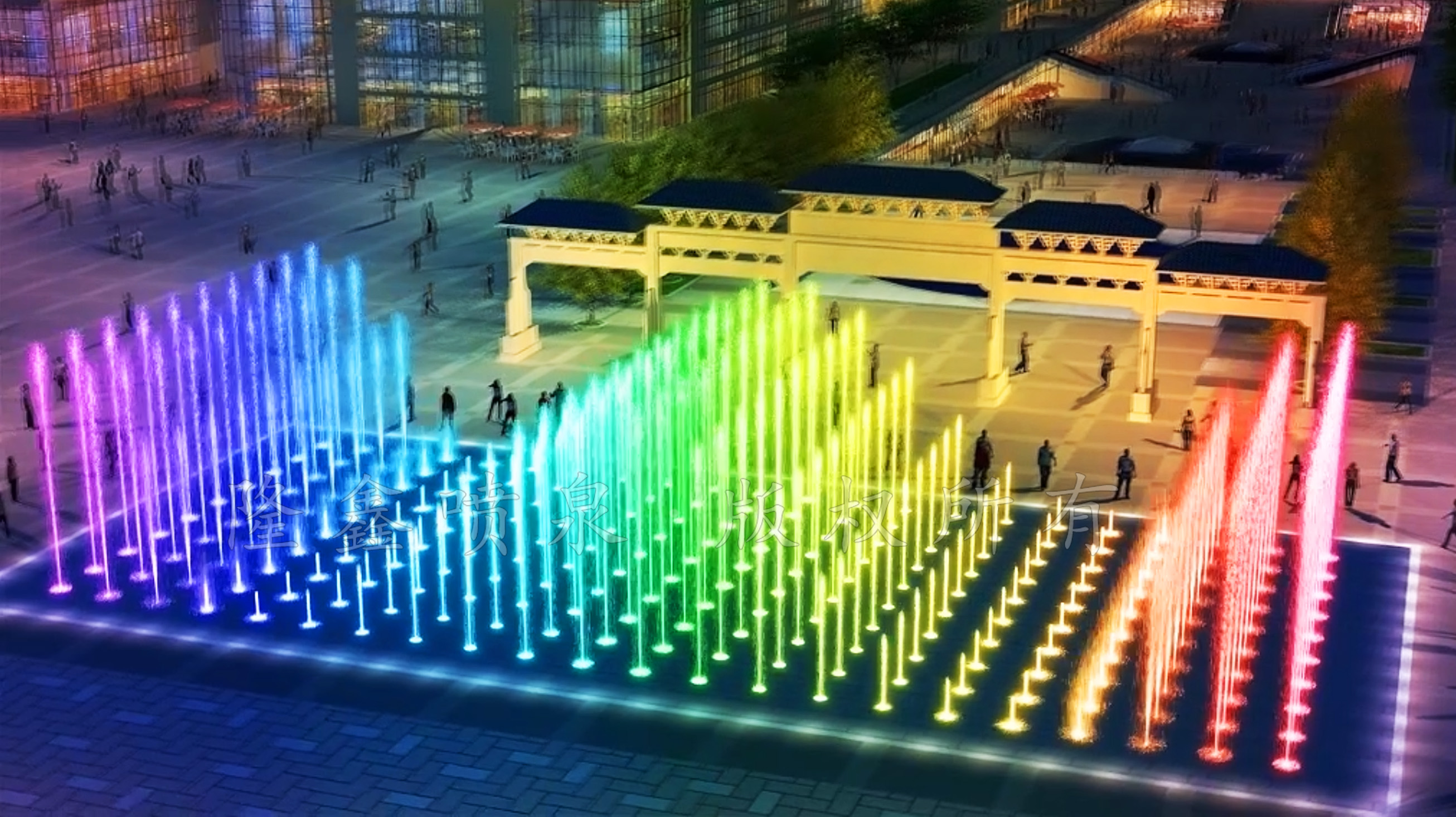 隆鑫噴泉-旱式音樂噴泉原創(chuàng)設(shè)計(jì)參考