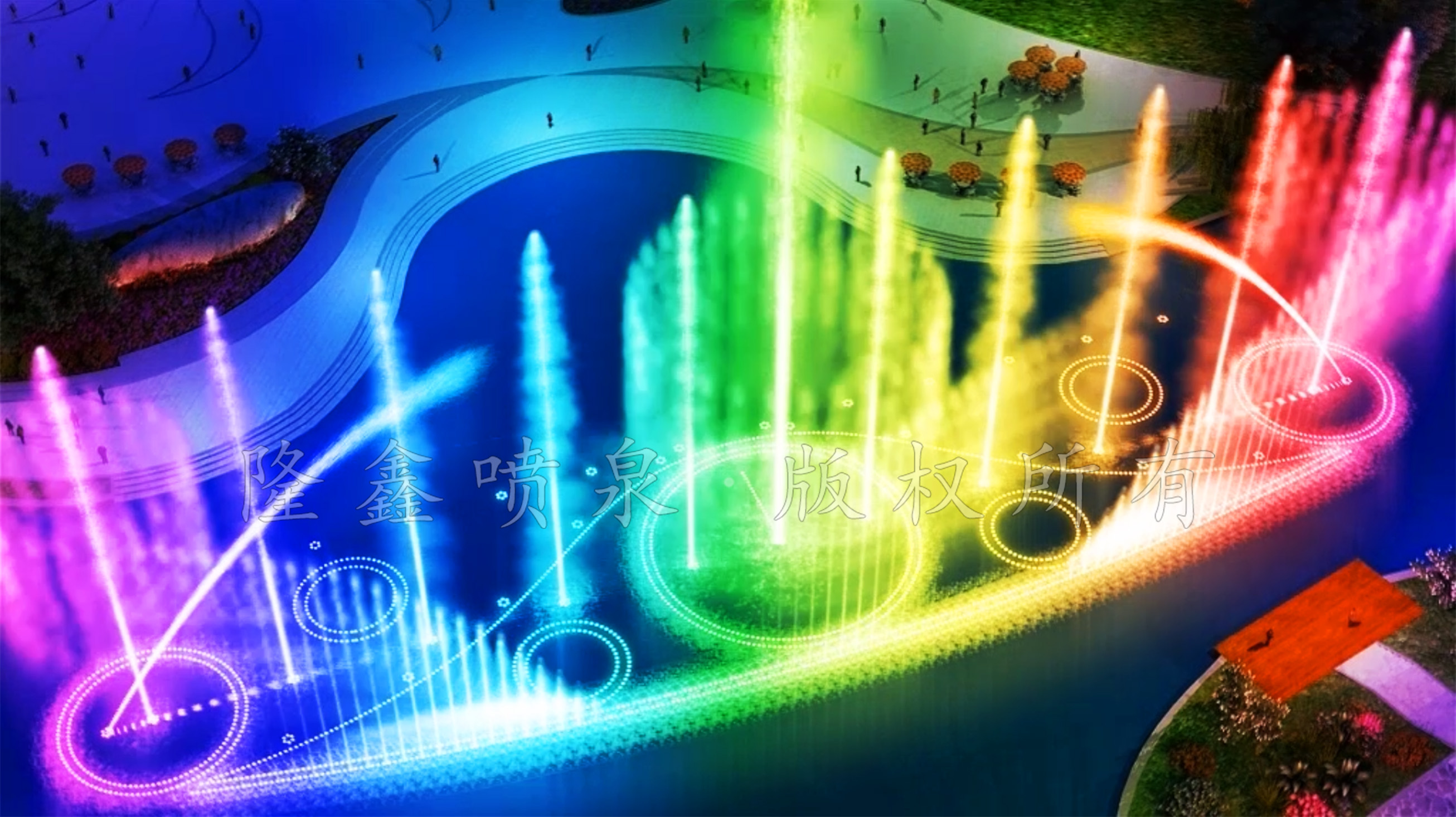 隆鑫噴泉-大型音樂噴泉原創(chuàng)設(shè)計(jì)參考